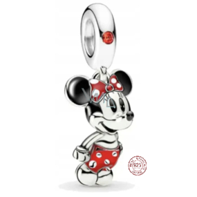 Zawieszka Srebrna 925 Disney Myszka Minnie Mouse, Charms do Bransoletki Film