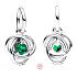 Charm Srebrny 925 Zielony krąg zwycięstwa maj, zawieszka na bransoletkę symbol