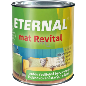 Eternal mat Revital barva k obnovování starých nátěrů, 206 zelená, 700 g Eternal mat Revital barva k obnovování starých nátěrů, 206 zelená, 700 g