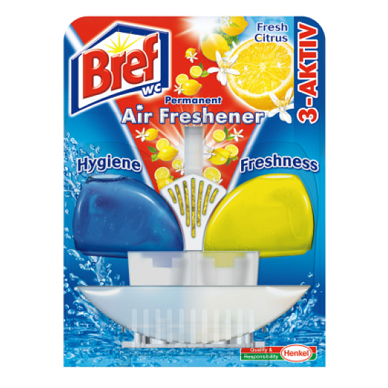 Bref 3-Aktiv Fresh Citrus 60 ml + s osvěžovačem vzduchu WC gel komplet 4,2 g