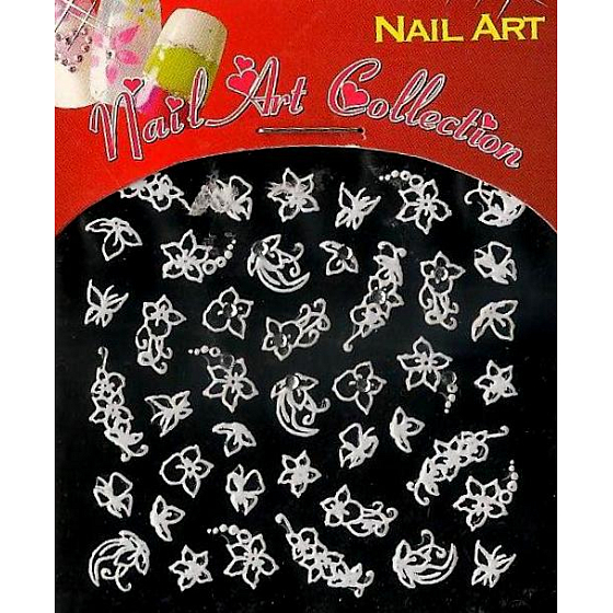 Absolute Cosmetics Nail Art nálepky na nehty s kamínky NT20W 1 aršík