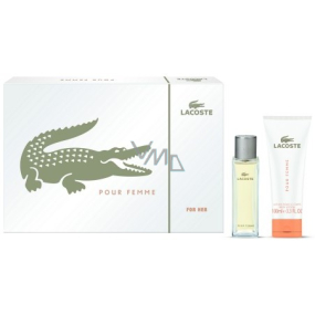 Lacoste pour Femme parfémovaná voda 50 ml + tělové mléko 100 ml, dárková sada