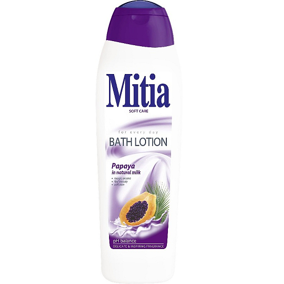 Mitia Papaya in Natural Milk krémová pěna do koupele 750 ml