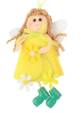 Filcowy wieszak na żółty 12 cm