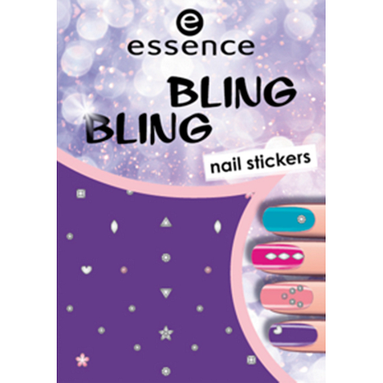 Essence Nail Art Bling Bling nálepky na nehty 01 1 aršík