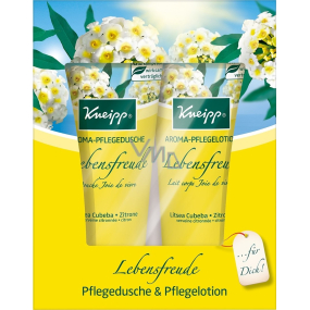 Kneipp Radost ze života sprchový gel 200 ml + tělové mléko 200 ml, kosmetická sada