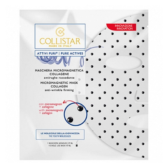 Collistar Pure Actives Micromagnetic mikromagnetická pleťová maska s kolagenem proti stárnutí a pro zpevnění pleti 17 ml