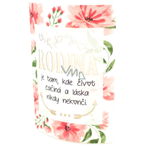 Nekupto Svítící lucernička v moderním provedení Rodina je tam 19,5 x 14,5 cm