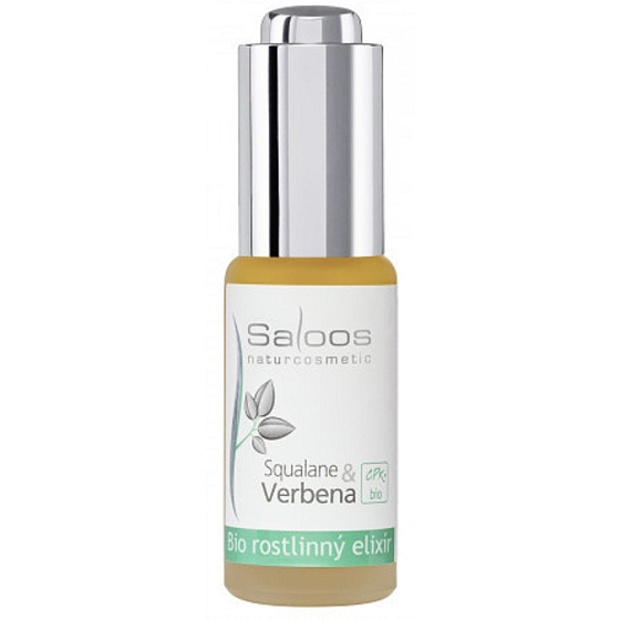 Saloos Bio Squalane & Verbena rostlinný elixír pro citlivou a suchou pleť 20 ml