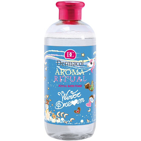 Dermacol Aroma Ritual Winter Dream Joyful s vůní vanilky a kokosu jemná pěna do koupele 500 ml