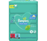 Pampers Fresh Clean wilgotne chusteczki dla dzieci 4 x 80 sztuk