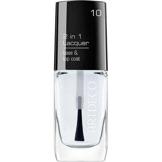 Artdeco 2 in 1 Lacquer Base & Top Coat podkladový a krycí lak na nehty 10 ml