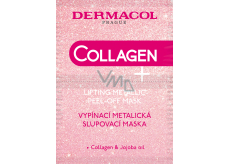 Dermacol Collagen Plus metaliczna maska peel-off 2 x 7 ml