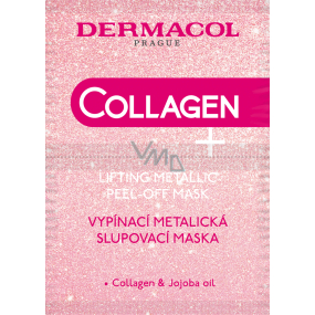 Dermacol Collagen Plus metaliczna maska peel-off 2 x 7 ml