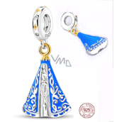 Zawieszka ze srebra próby 925 Naszyjnik religijny amulet Dziewica San Juan Lagos błogosławiona Matka Boska czczona przez Meksykanów i Teksańczyków