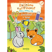 Ditipo Zaczynamy wycinać Zwierzątka w lesie kreatywny zeszyt 17,5 x 24,1 x 0,8 cm, wiek 3+