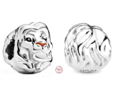 Zawieszka ze srebra próby 925 Disney Król Lew - Simba lew, koralik do bransoletki