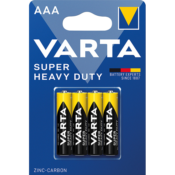 Varta Superlife, baterie AAA, cynkowo-węglowe, 4 szt.