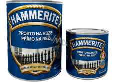 Hammerite farba młotkowa bezpośrednio na zardzewiały metal, odcień miedziany, 0,7 l + 0,25 l