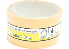 Mako taśma dwustronna do dywanów, foliowa, szerokość 50 mm, długość 10 m