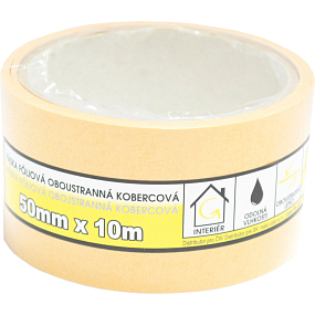 Mako taśma dwustronna do dywanów, foliowa, szerokość 50 mm, długość 10 m