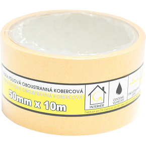 Mako taśma dwustronna do dywanów, foliowa, szerokość 50 mm, długość 10 m