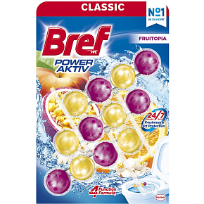 Bref Power Aktiv Fruitopia, blok wc w kulkach, 3 x 50 g
