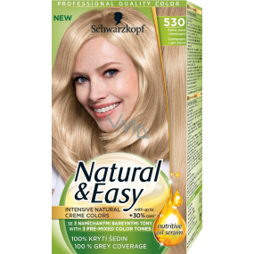 Schwarzkopf Natural & Easy barva na vlasy 530 Světle plavá champagne