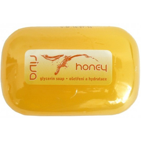 Riva Honey glycerinové s vůní medu toaletní mýdlo 100 g