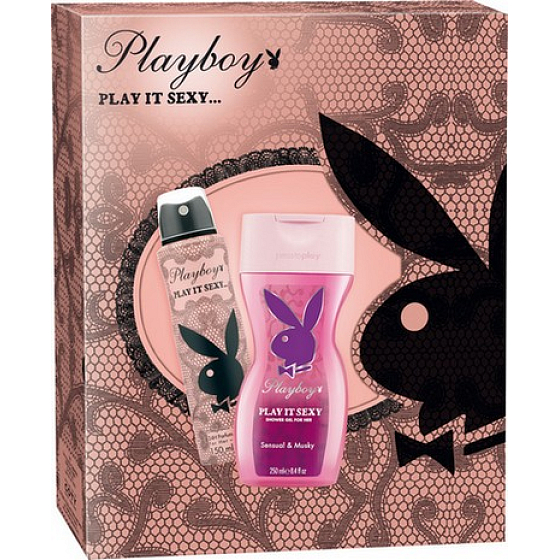 Playboy Play It Sexy deodorant sprej 150 ml + sprchový gel 250 ml, kosmetická sada