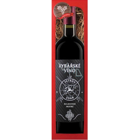 Bohemia Gifts Rulandské modré Pro rybáře dárkové víno 750 ml