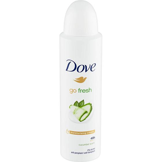 Dove Go Fresh Touch Ogórek & Zielona herbata antyperspirant spray dla kobiet 150 ml