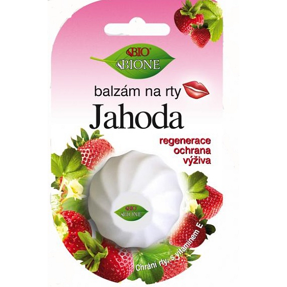 Bione Cosmetics Jahoda balzám na rty vajíčko 6 ml