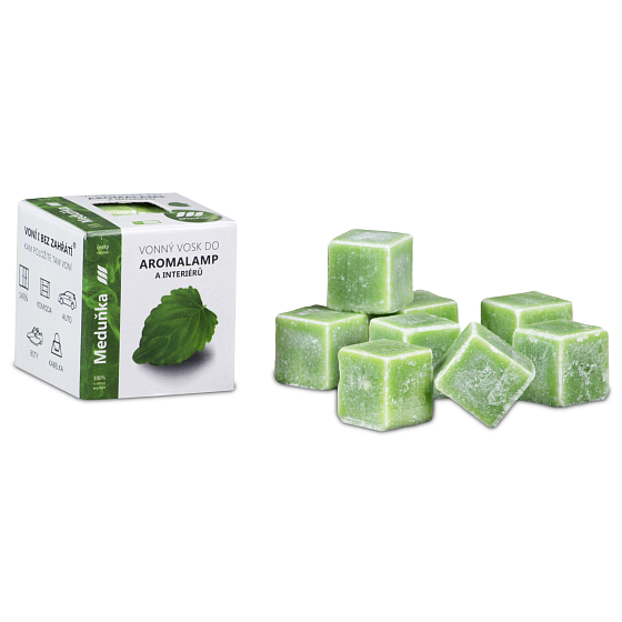 Kozák Meduňka přírodní vonný vosk do aromalamp a interiérů 8 kostiček 30 g