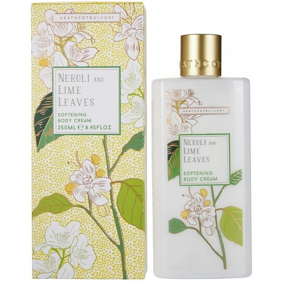Heathcote & Ivory Neroli & Lime Leaves zjemňující krém na tělo 250 ml