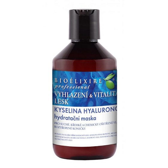 Bioelixire Kyselina Hyaluronová hydratační maska na vlasy suché, lámavé 300 ml