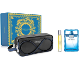 Versace Eau Fraiche Man woda toaletowa 100 ml + woda toaletowa miniatura 10 ml + kosmetyczna torba, zestaw prezentowy dla mężczyzn