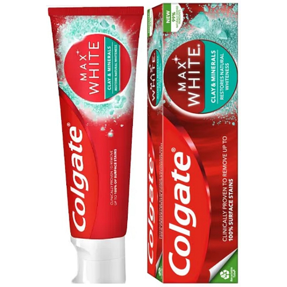 Colgate MaxWhite Clay & Minerals pasta do zębów 75 ml