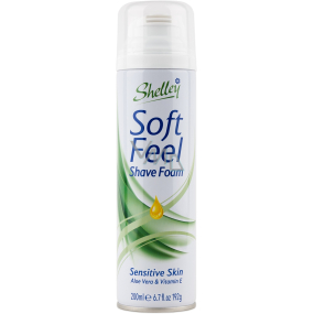 Shelley Soft Feel piana do golenia dla wrażliwej skóry dla kobiet 200 ml