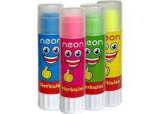 Herkules neonowy klejący baton, różne kolory, 15 g