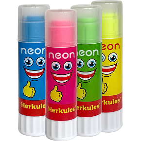 Herkules neonowy klejący baton, różne kolory, 15 g