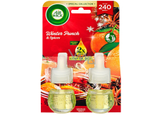 Air Wick Essential Oils Winter Punch & Spices - Zimní punč elektrický osvěžovač náhradní náplň duo 2 x 19 ml