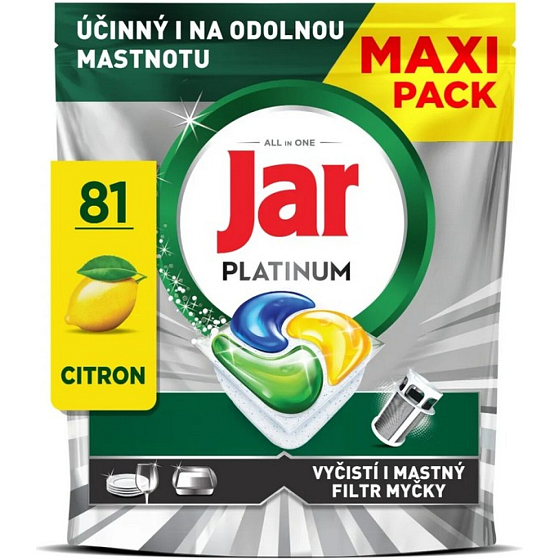 Jar Platinum tabletki do zmywarki, 81 szt.