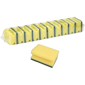 Spokar gąbka do naczyń z ochroną paznokci + mocna drucianka, 95 x 70 x 45 mm, 10 szt. w opakowaniu