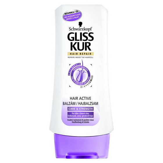 Gliss Kur Hair Active omezuje vypadávání vlasů balzám na vlasy 200 ml