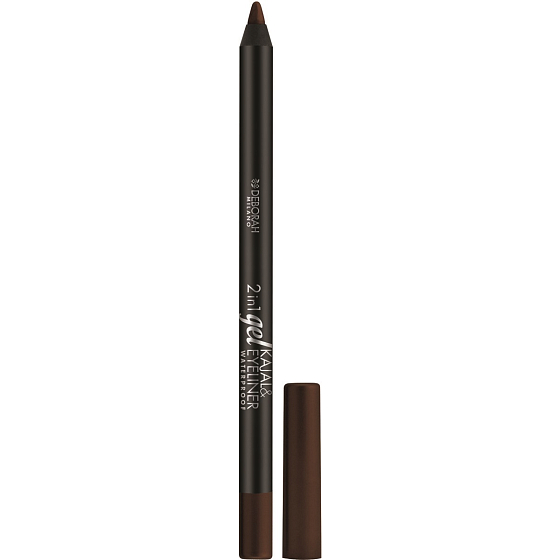 Deborah Milano 2in1 Gel Kajal & Eyeliner voděodolná tužka na oči 05 Brown 1,5 g