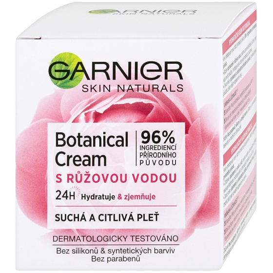 Krem nawilżający Garnier Skin Naturals z różaną wodą do suchej i wrażliwej cery 50 ml