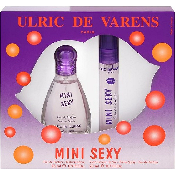 Ulric de Varens Mini Sexy parfémovaná voda pro ženy 25 ml + parfémovaná voda do kabelky 20 ml, dárková sada