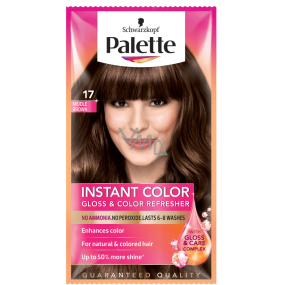 Schwarzkopf Palette Instant Color postupně smývatelná barva na vlasy 17 Středně hnědý 25 ml