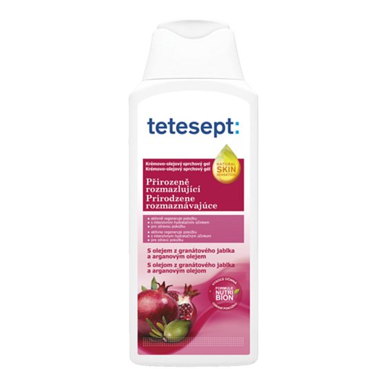 Tetesept Přirozeně rozmazlující krémovo-olejový sprchový gel 250 ml
